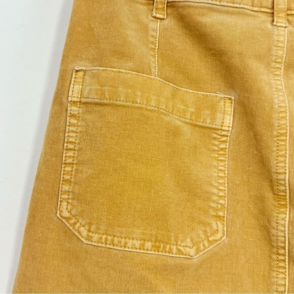 American Eagle Golden Tan Corduroy Patch Pocket Super Stretch Mini Skirt - Picture 8 of 16